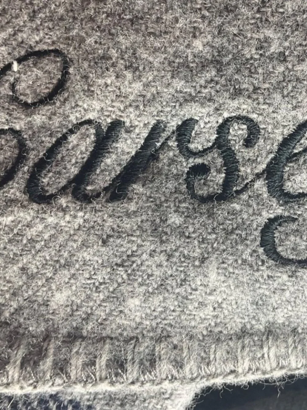 Faribault Woolen Mill Gray Blanket 100% Virgin Wool Made USA 96 Inx 96 In*Read